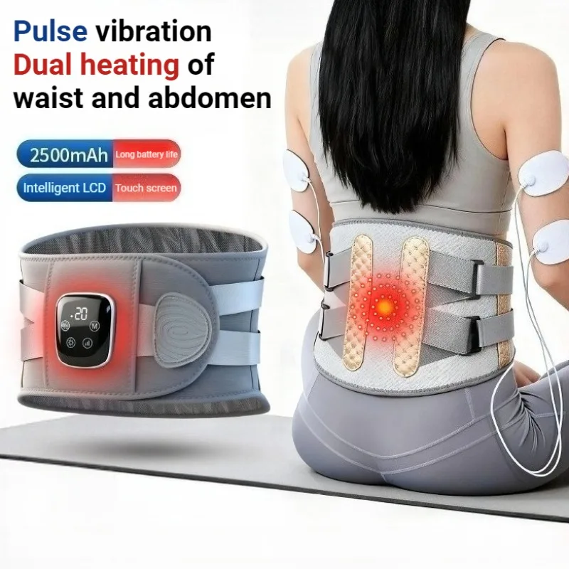 

Массажный пояс EMS с подогревом, регулируемый, беспроводной, с высокочастотной вибрацией, бионический, компрессионный массажер для талии, мощное массажное устройство