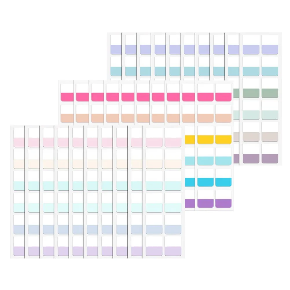 360Pcs Sticky Index Tabs Multi Colored Writeable Classification Labels for Notebooks Books Document Filing and Study
