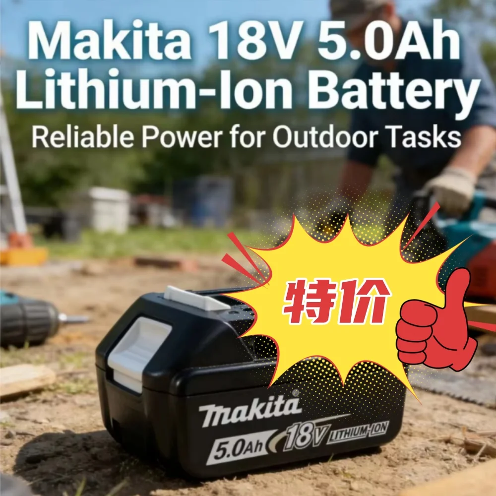 

Makita 18v 5Ah Screwdriver Battery Charger Replacement Power Tool Batteries BL1860 BL1850B BL1850 BL1840 BL1830 Compatible 2026