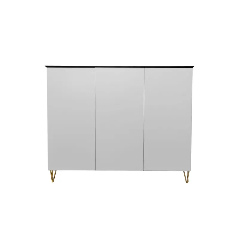 Steel household modern entrance three-door shoe cabinet