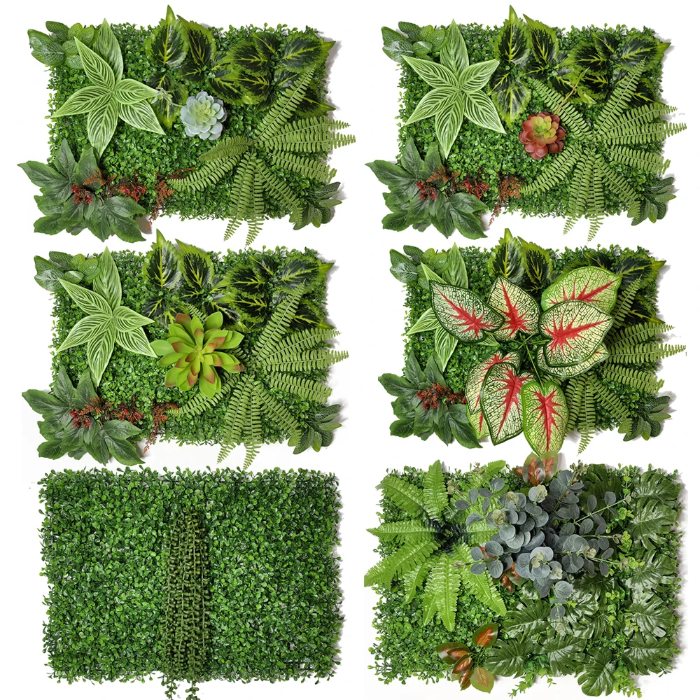 Artificial Plants Leaves for Decoration Plant Lawn Fake Plants Wall Leaf Panels Garden Bedroom Wedding Covered Area Moss Decor