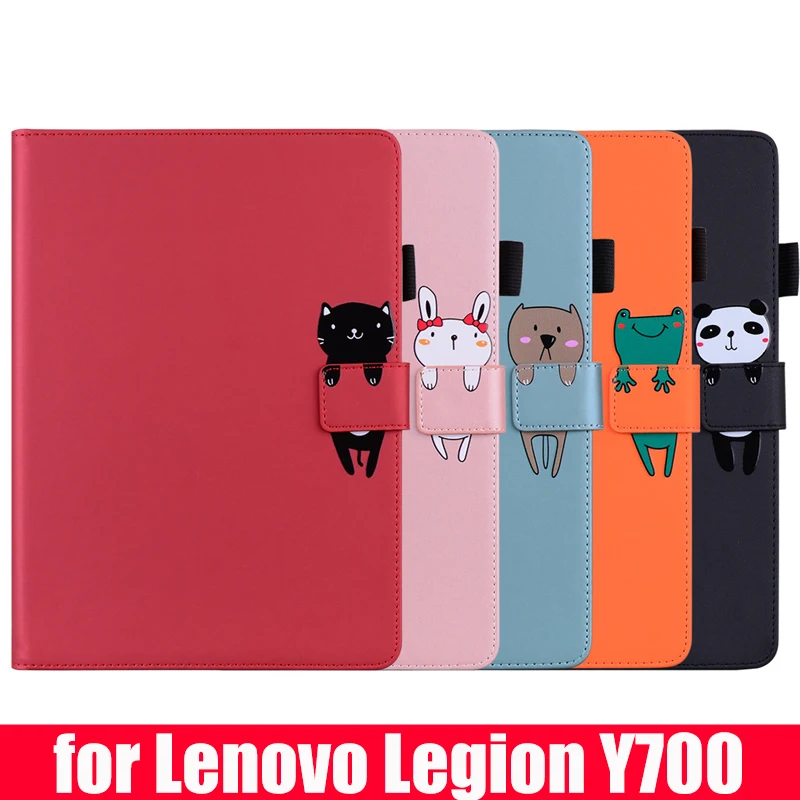 

for Lenovo Legion Y700 (2022) 8.8inch Leather Book Style Fold Stand with Botton E-Book Tablet PC Cover Case