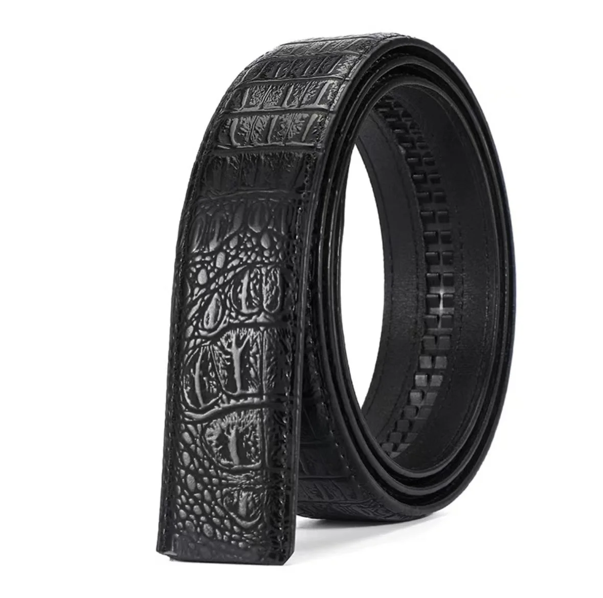 Männer Automatische Schnalle Gürtel Keine Schnalle Gürtel Marke Gürtel Männer Hohe Qualität Männlich Echte Strap Jeans Gürtel Kostenloser Versand 3,5 cm Gürtel – Detail 4