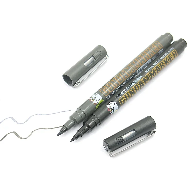 MR.HOBBY GM20 GM21 Permeating Pen Black Gray GSI Marker GUNZE Color Water-based Line Tracing Pen for Plastic Model Kits