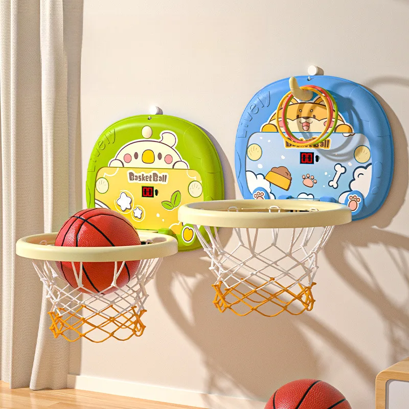 

Scorable Kids Basketball Hoop Indoor Hanging Shooting Toy For Children Home Use Boys And Girls Basketball Set With Ball