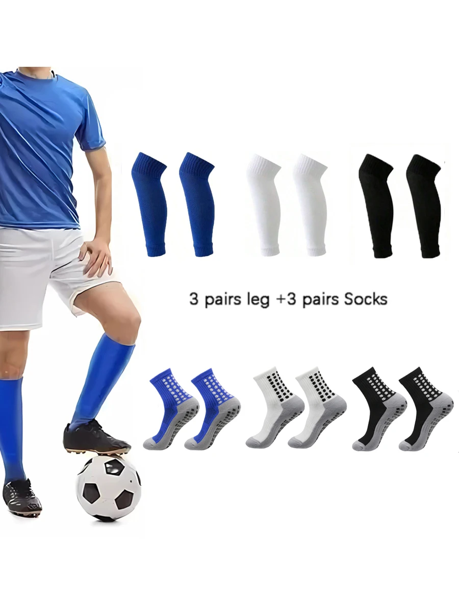 

1 Set Men Women Training Sports Football Non-slip Football Socks Fitness Socks Comfortable Wear Belt Sports Elastic Leg Cover
