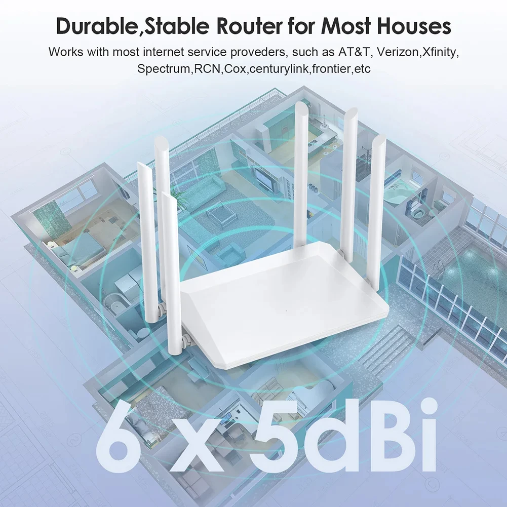 外部モデムアンテナ,wifiリピーター,広いカバレッジ,ホームオフィスアンプ,信号,5ghz,1200m