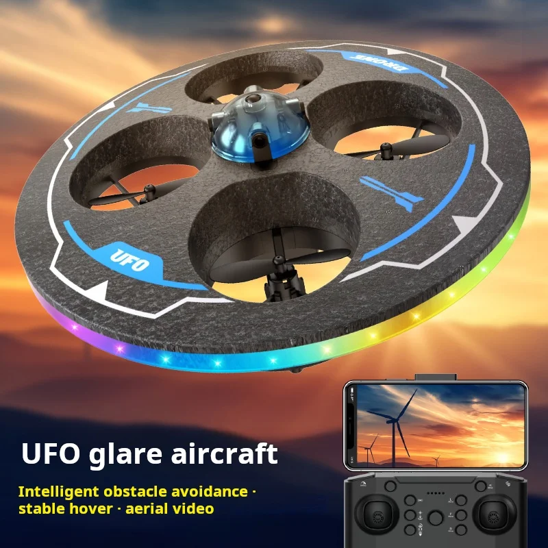 

New children's remote-controlled flying saucer toy airplane mini sensor with light UFO aircraft drone boy toy holiday gift