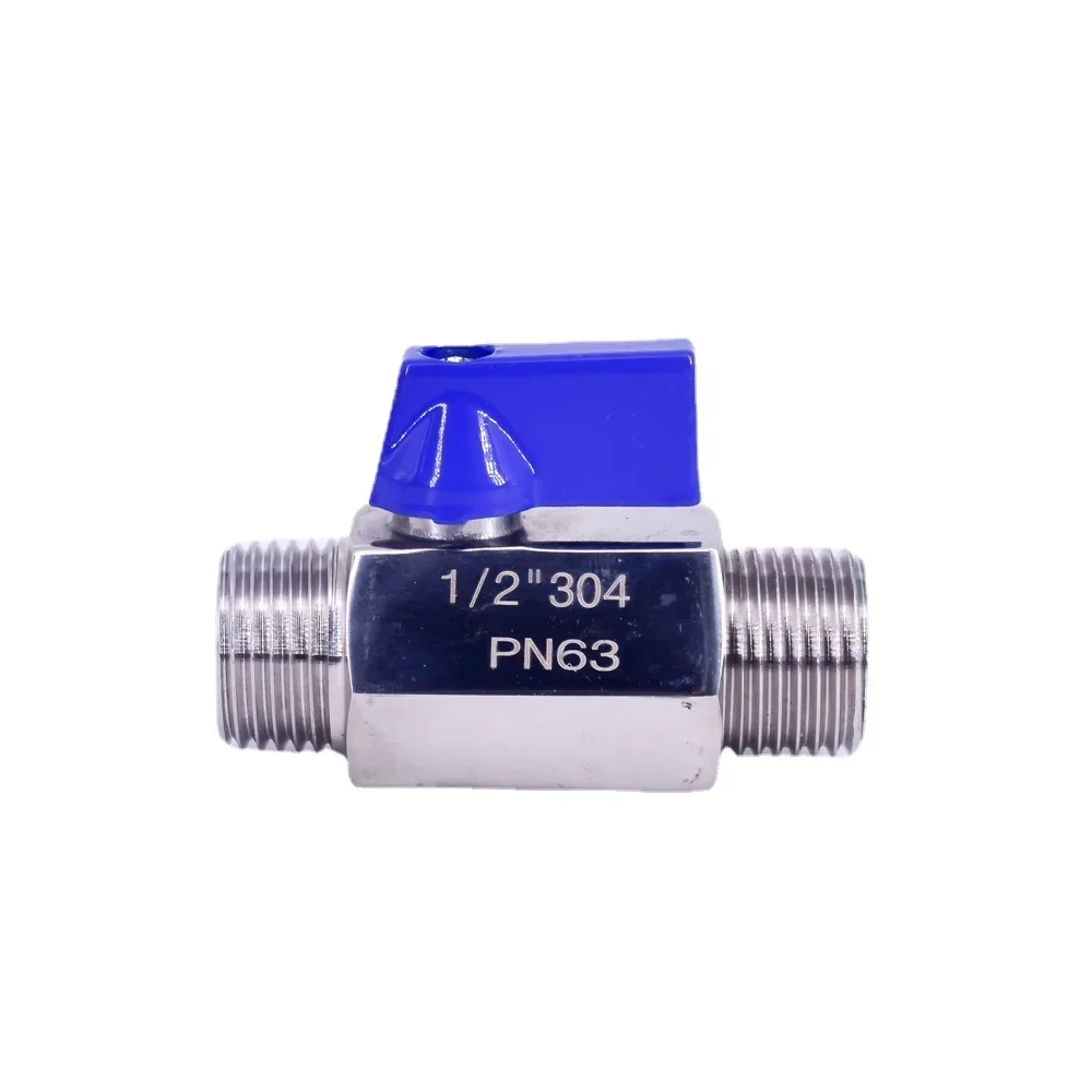 1/8 "1/4" 3/8 "1/2" 3/4 "1" BSP NPT żeński męski Mini sanitarny zawór kulowy SUS 304 316L stal nierdzewna Homebrew — zdjęcie 5