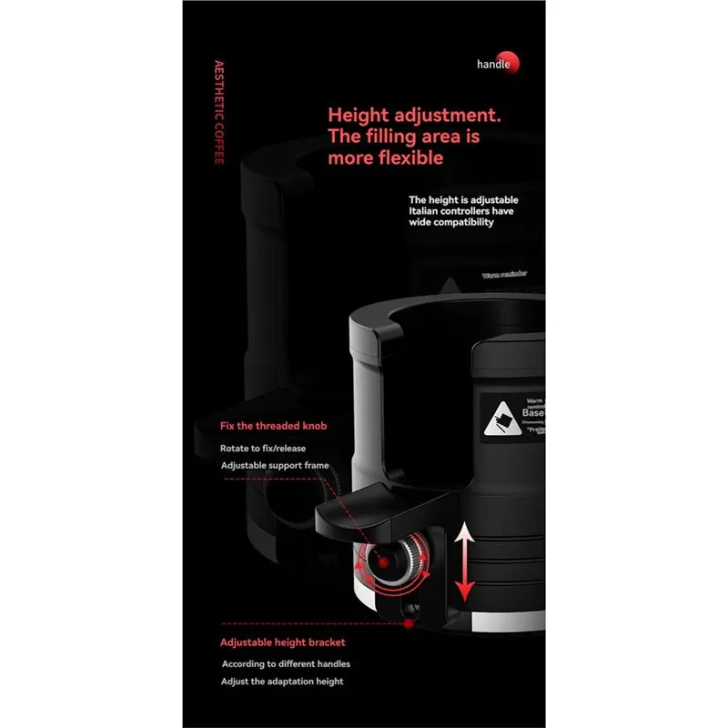 X16A 2025 جديد-محطة دك اسبريسو للقهوة لحامل فلتر القهوة سبائك الألومنيوم اسبريسو العبث الوقوف لآلة القهوة