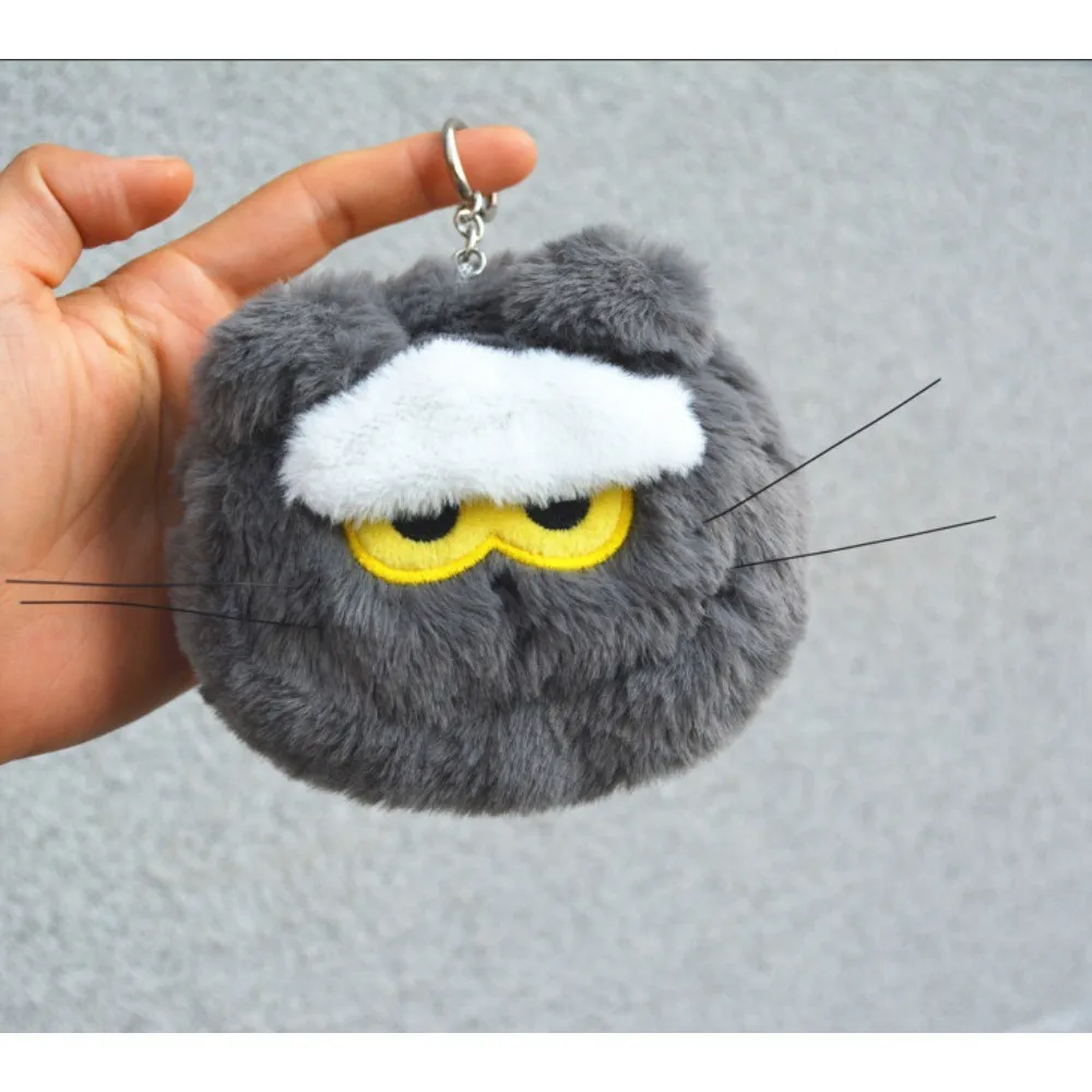 Kpop Idol g-dragon ZOA porte-monnaie en peluche porte-monnaie dessin animé mignon chat gris portefeuille