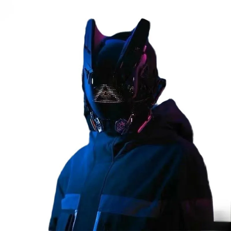 

Helmet, mask, rhythmic technology, luminous face-changing mask, shooting props