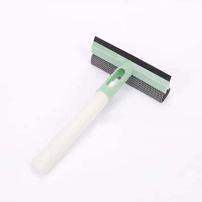 3 In 1 Window Cleaning Brush Glass Wiper for Bathroom Mirror Window With Spray Double-sided Window Cleaner Squeegee Wiper