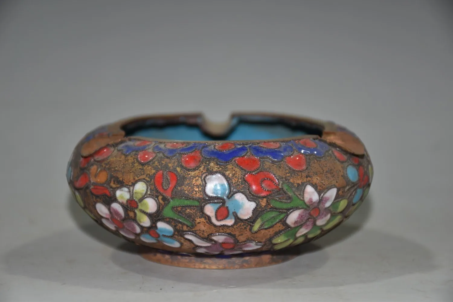 Purple copper tire handmade cloisonn é ashtray pen wash