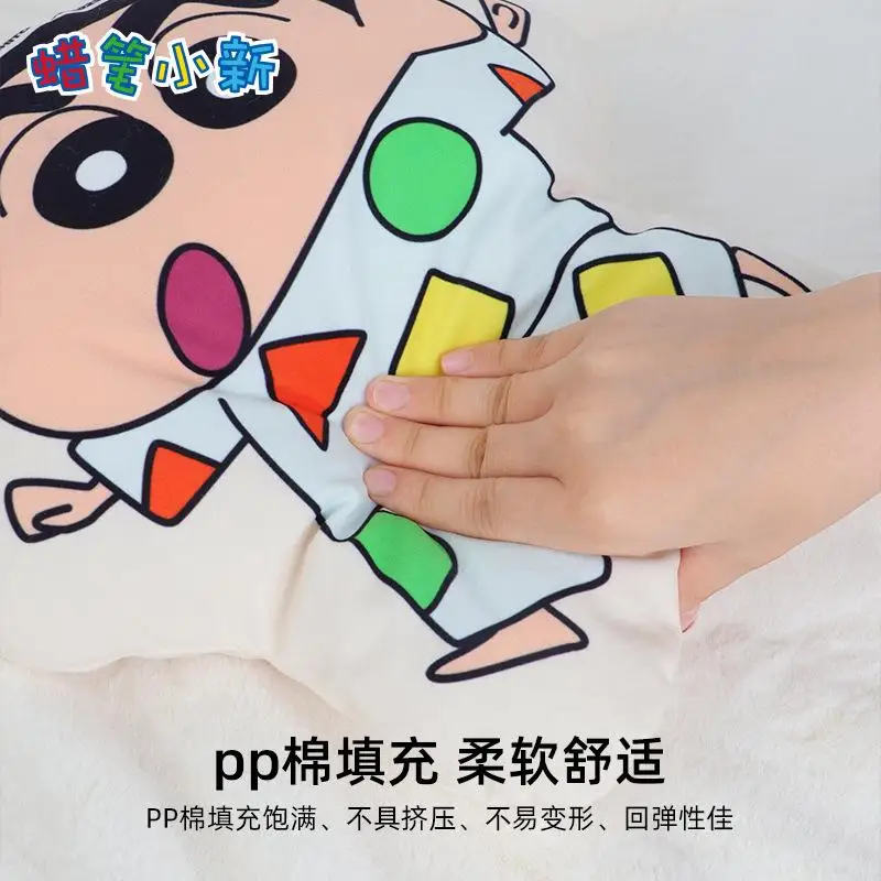 Crayon Shin-Chan Car Headrest Neck Pillow Kawaii Cartoon Car Seat Belt Protective Cover Automotive General Accessories Girl Gift