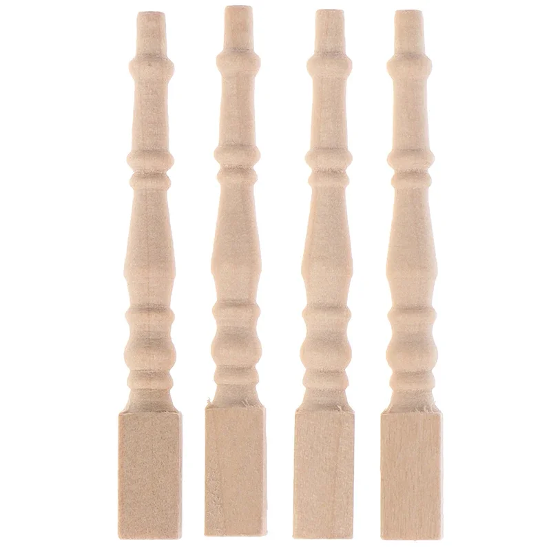 1:12 Dollhouse Miniature Wooden Chair Table Leg DIY Furniture Accessories Toys
