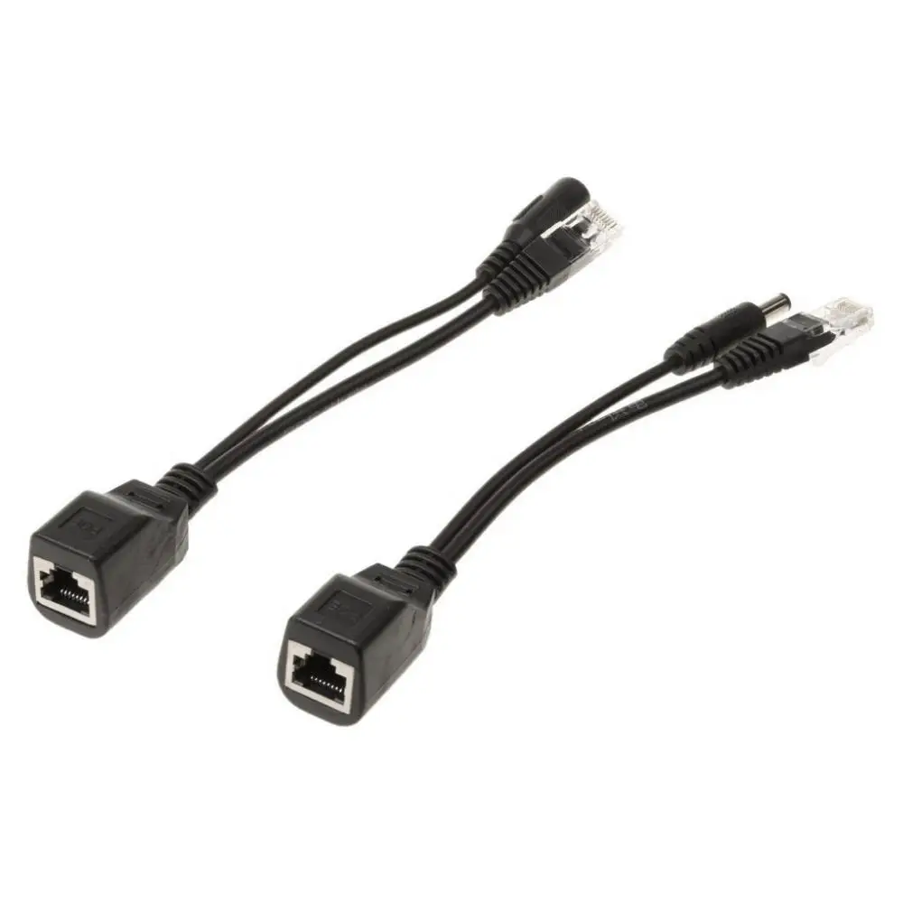 1~8PCS Cable Passive Power Over Ethernet Adapter Cable POE Splitter RJ45 Injector Power Supply Module 12-48v For IP Camea