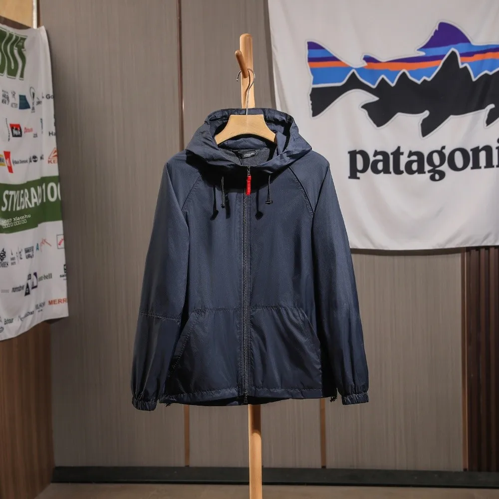 

Италия Роскошная красная веревка Мужская уличная повседневная куртка ветрозащитная весна осень универсальное пальто для отдыха из нейлоновой ткани на молнии