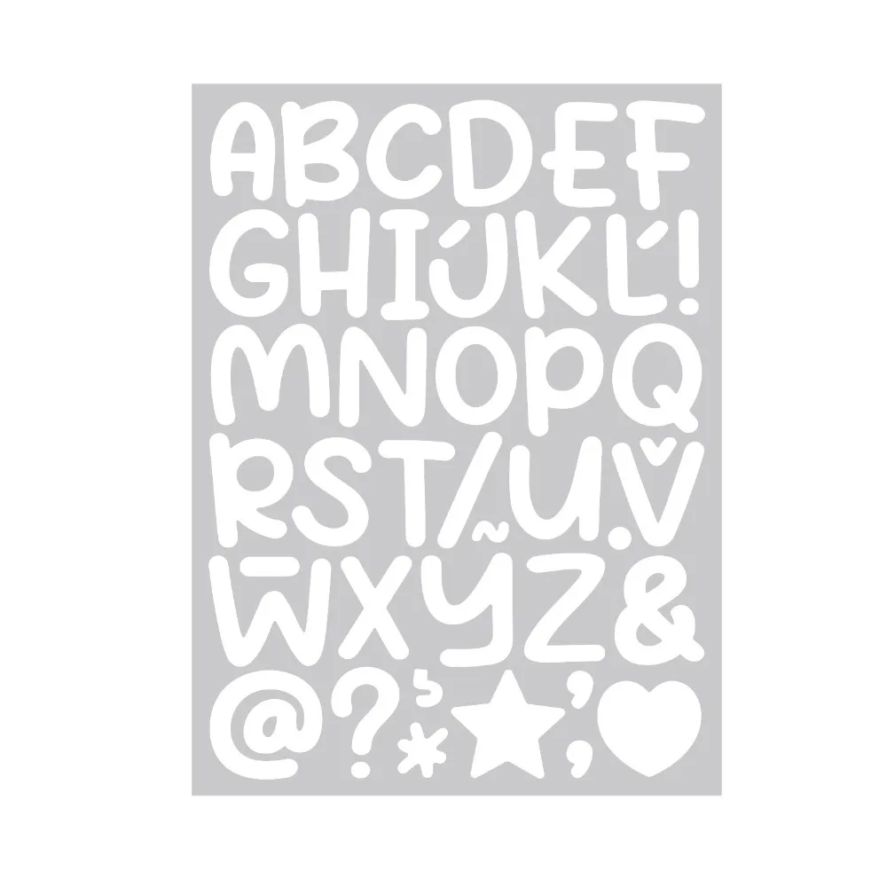 English Letter a-Z Glitter Letter Stickers 2/1.5 Inch Sparkling Alphabet Big Letter Stickers Self Adhesive Heart