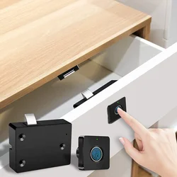 Smart Home Biometric Fingerprint Lock Hidden Drawer Electronic Lock Privacy File Storage Keyless Residential Security Protection