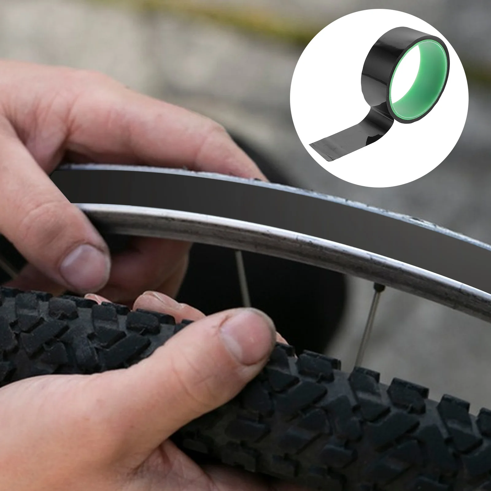 

Bicycle Rim Tape 10M Pet 35Mm Width Tubeless Bike Rim Strips Tire Puncture Protection Tape Mountain Road Bike Tubeless Repair
