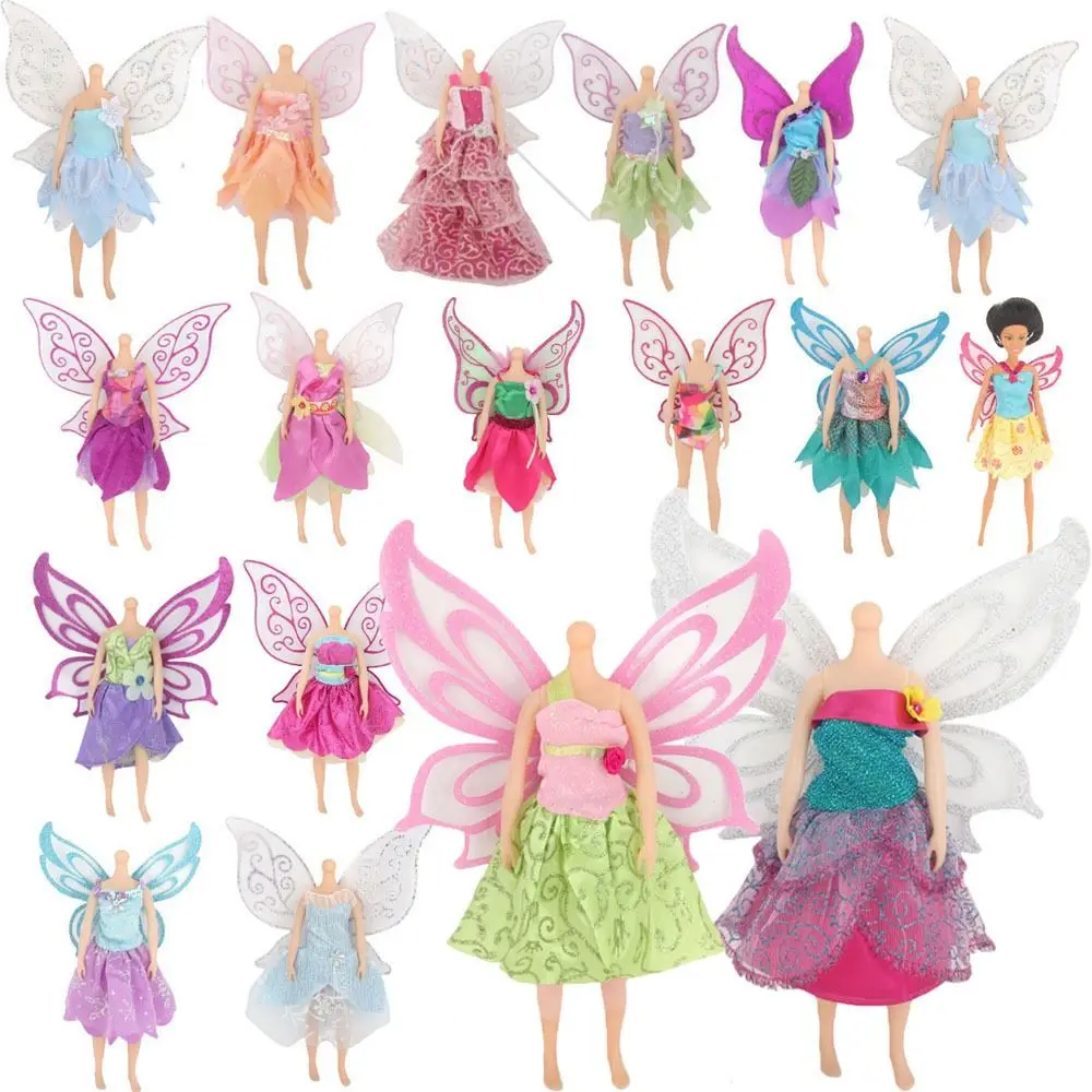 

DIY Handmake Doll Clothes Fairy Dresses Cute Fashion Shiny Gauze Skirt 10Styles Butterfly Wing Skirt for 1/6 BJD&30cm Doll