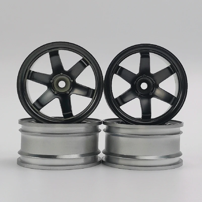 4pcs 3/6/9mm Offset RC Car 1/10 Scale Plastic Wheels Rims Drift On road Touring Model Hobby