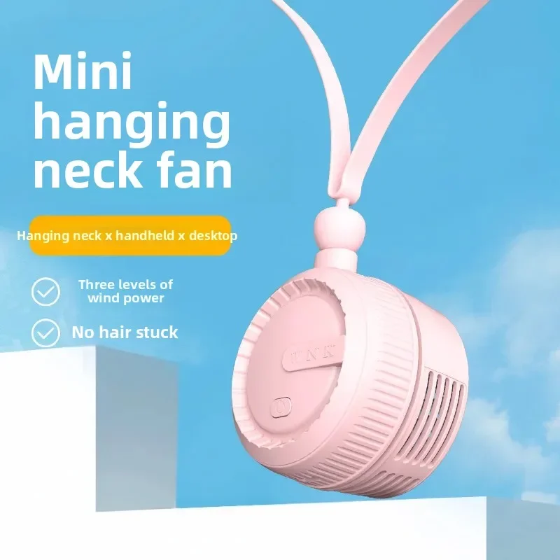 

Вентилятор для шеи без помощи рук, портативный безлопастной вентилятор типа C, перезаряжаемый, 3-скоростной, регулируемый для путешествий, офиса, тренажерного зала, мужчин и женщин, личное охлаждение