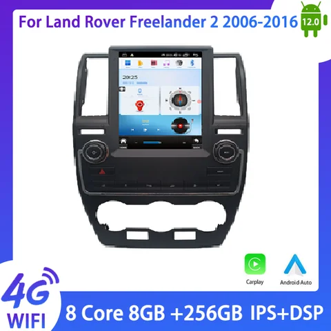 Android 13.0 9.7 inch 4G+64GB Car Multimedia Player For Land Rover Freelander 2 LR2 L359 2006-2015 GPS Navigation Radio Stereo