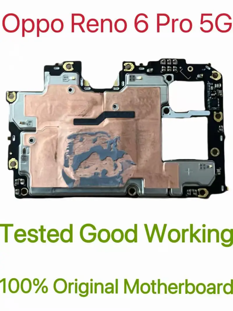 Global Version Original Unlocked Motherboard for Oppo Reno 6 Pro 5G Tested Circuit Plate Main Logic Board for Oppo Reno 6 Pro 5G