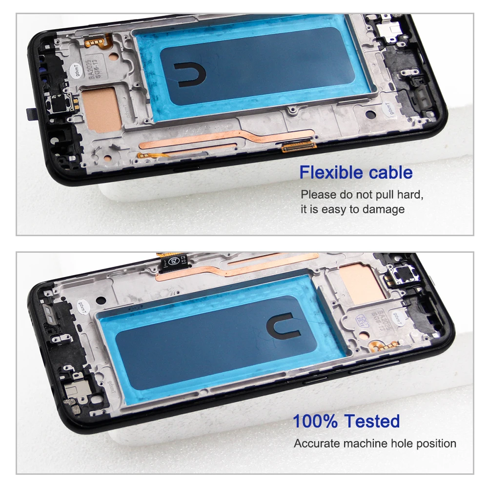 TFT S8 Plus Screen Assembly for Samsung Galaxy S8+ G955F Lcd Display Digital Touch Screen with Frame for Samsung Galaxy S8 G950F