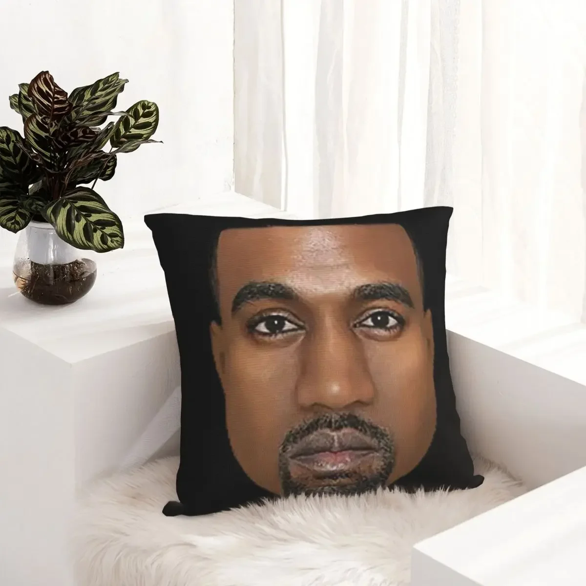 Kanye West Meme Square Pillow Covers Living Room Cushion Cover Creative Home Decoration Pillowcase 45*45