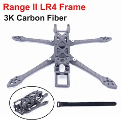 Range II LR4 3K Carbon Fiber 4 Inch 185mm Quadcopter Frame 4mm Arm Kit with 3D Printing Mounting Seat