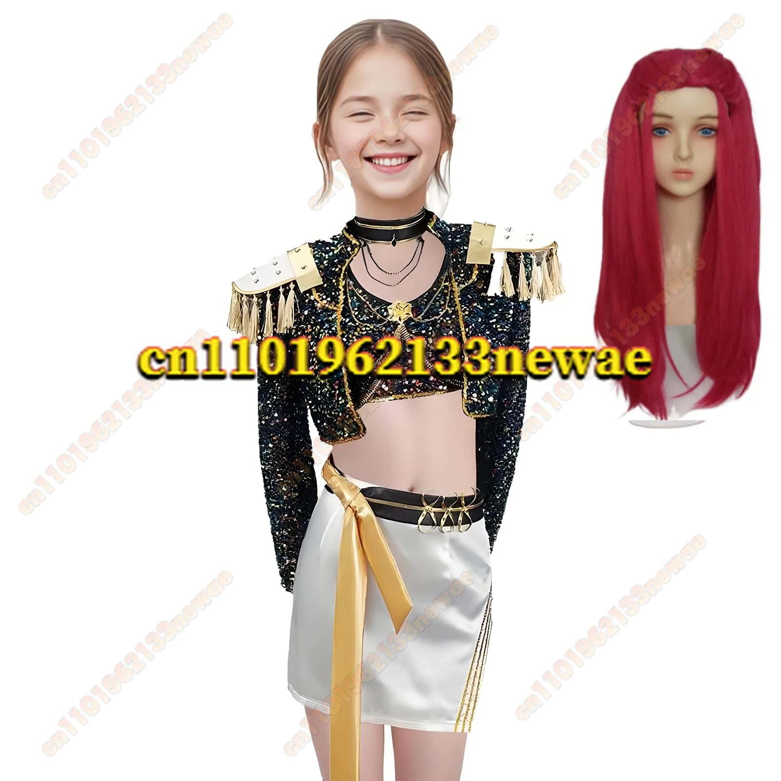 Kpop 악마 사냥꾼 Rumi Zoey Mira 2025 어린이 코스프레 의상 세트 소녀 Huntrix 롤 플레잉 복장