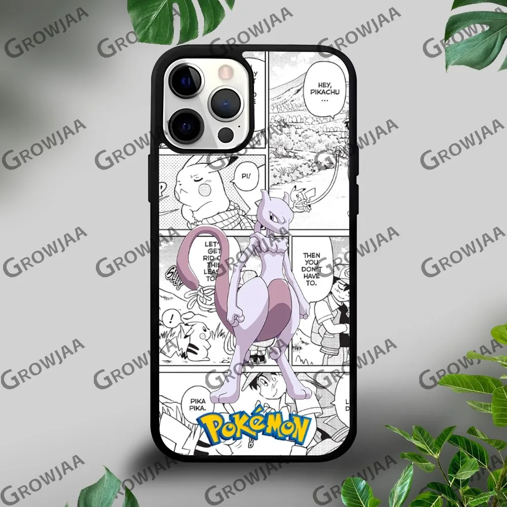 Lustige Cartoon Mewtwo Handy hülle für iPhone 16 15 14 13 12 11 Pro XS Max Mini Plus Celu lares Hard Funda