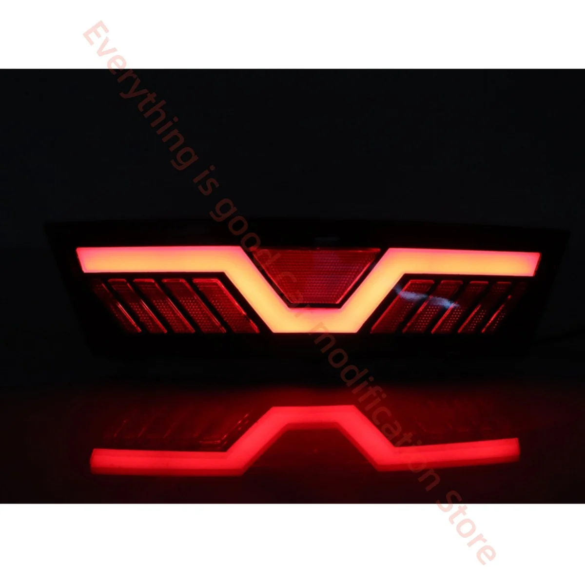 For Tesla model Y 2017-2022 Rear Fog lights Rear bar modified anti-rear-end warning taillight Brake pilot light Three functions