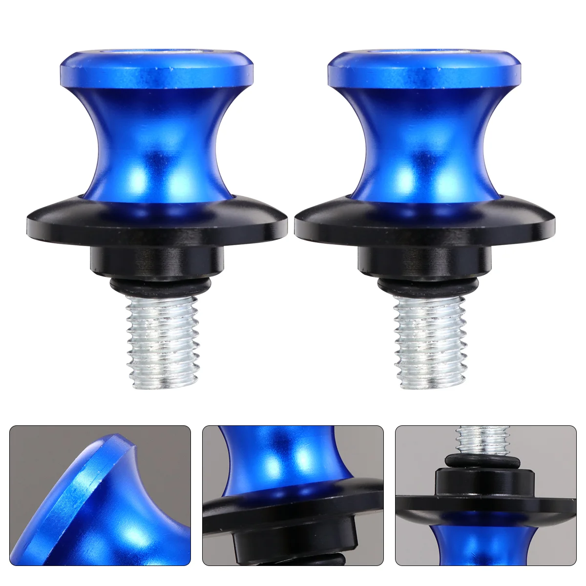 2 Pcs Rear Car Screw Swingarm Spool Aluminum Motorcycle Nail Motorbike Stand Alloy