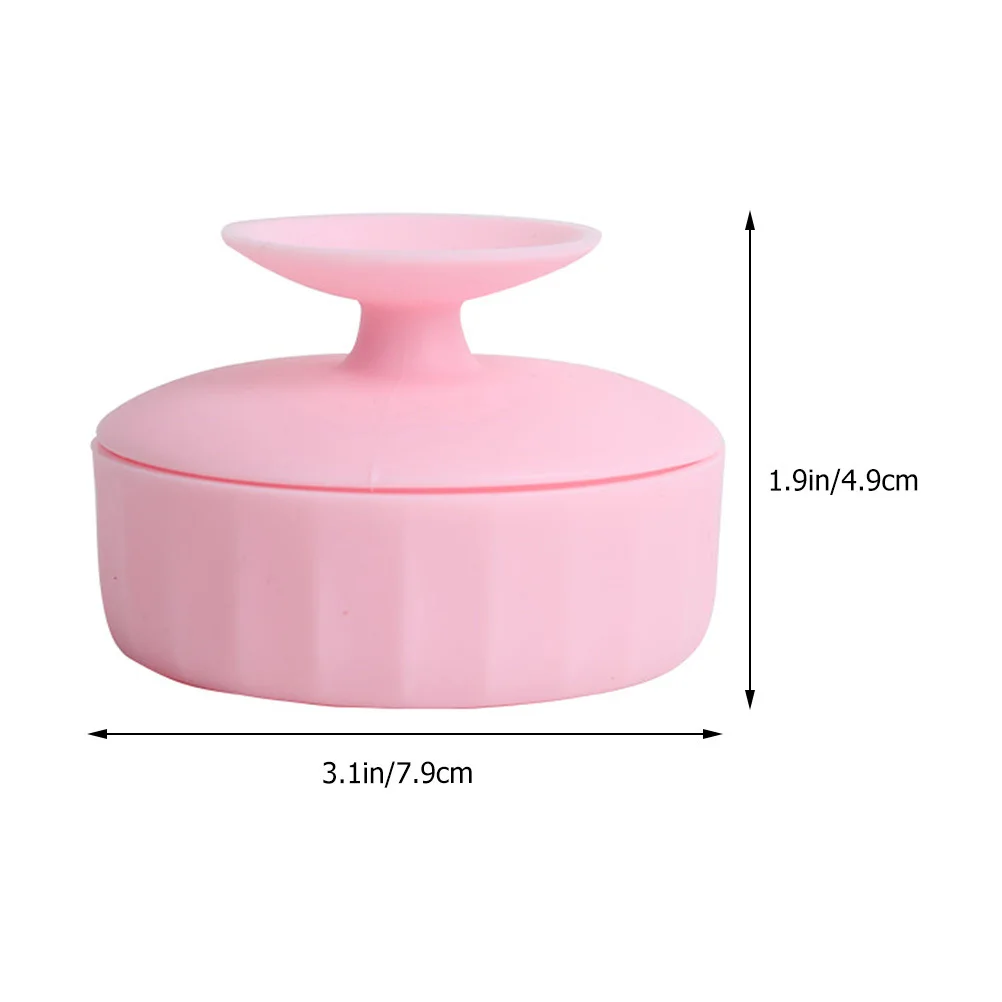 Caja de limpieza de silicona, herramienta limpiadora de doble uso, caja de limpieza de brochas de maquillaje para cepillos, Kit de fregado, accesorios de maquillaje