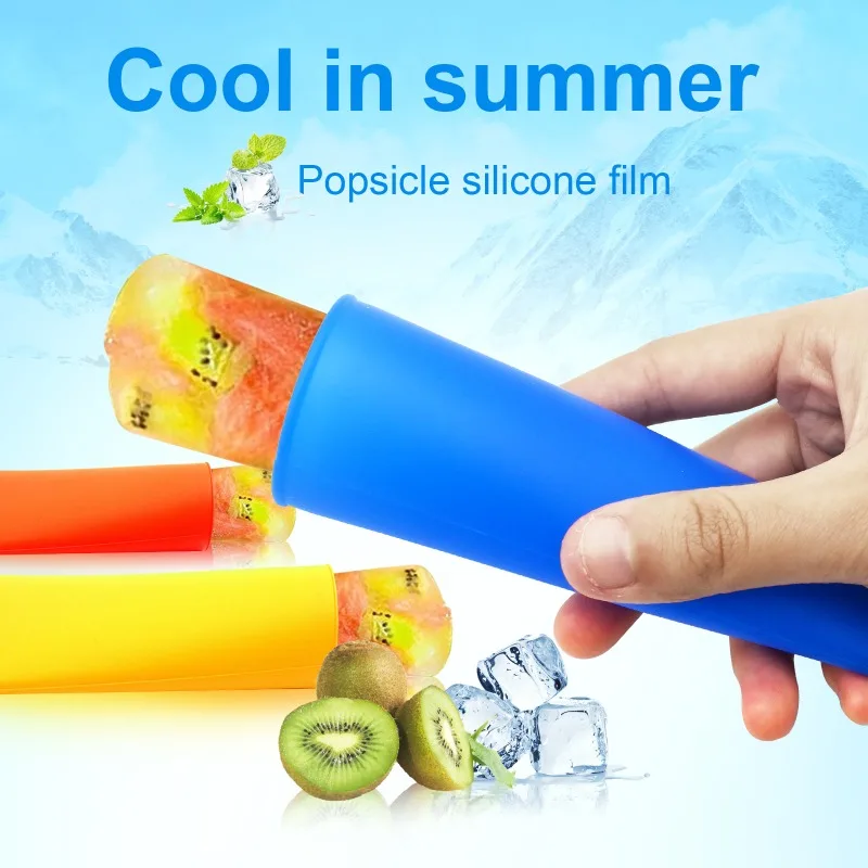 Popsicle silicone mold DIY household hand-held ice cream ice cream food grade silicone ice mold