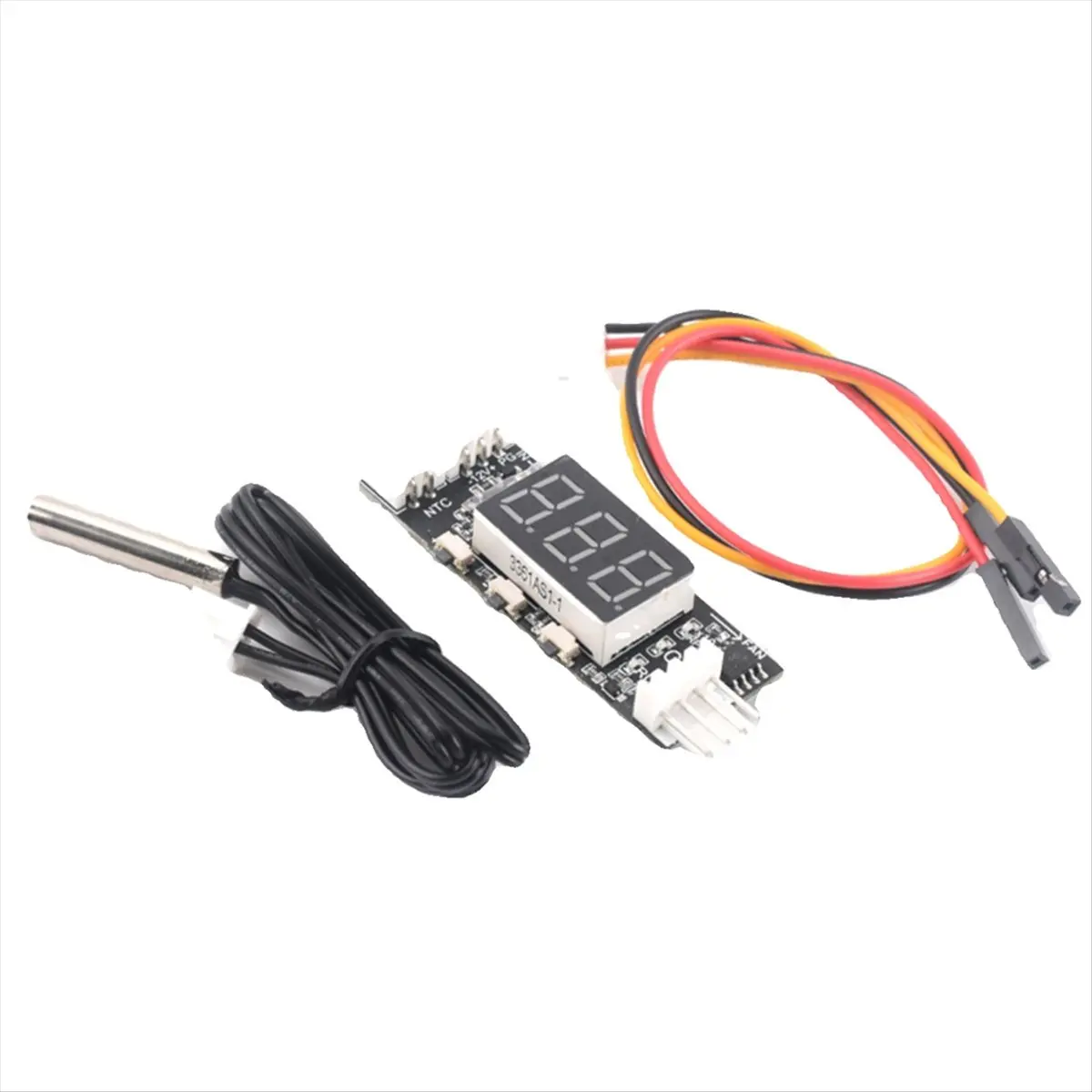 DC12V 3A 4 cables PWM ventilador Control de temperatura regulador de velocidad controlador de velocidad del ventilador módulo de pantalla Digital fuente de alimentación