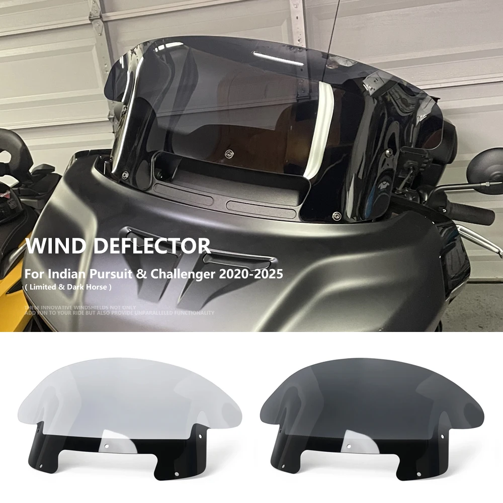 

For Indian pursuit challenger models 2022-2025 Motorcycle modification accessories Windshield 11 inches Dark Horse 2020-2025