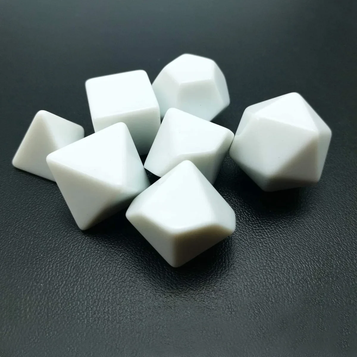 7 pcs/set Blank Rounded Dice DIY Board Game Accessories - Detail 1