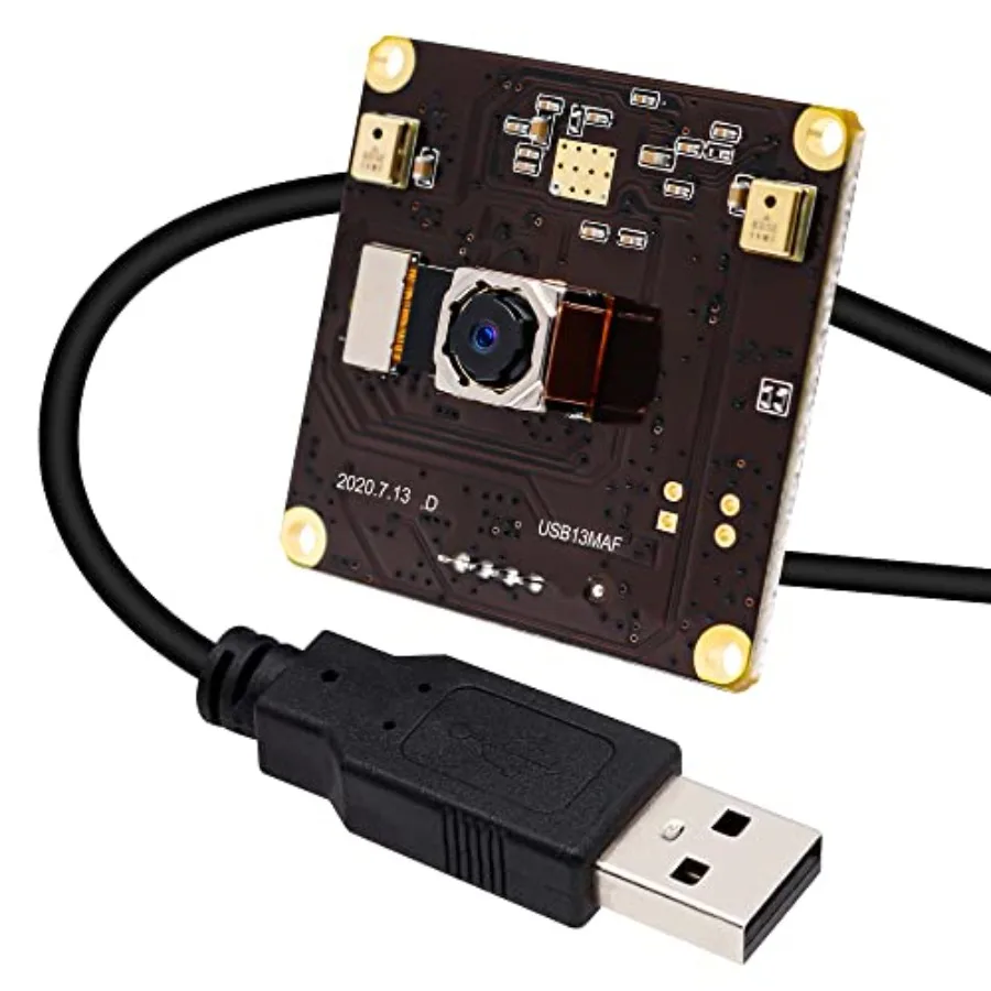 

ELP 13mp Autofocus USB Camera Module with Microphone 75degree Distortion Lens Mini UVC USB2.0 Video Audio Webcam Board IMX214 F