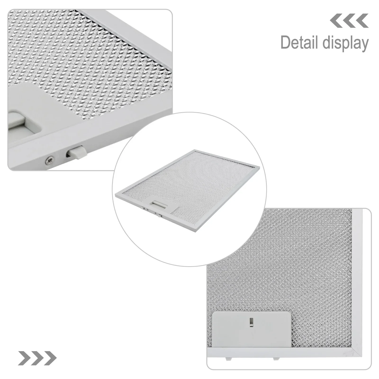 

Алюминиевый сетчатый фильтр 350x240x9 мм Металлический смазочный фильтр 5 слоев алюминия Улучшенная фильтрация Обычная замена