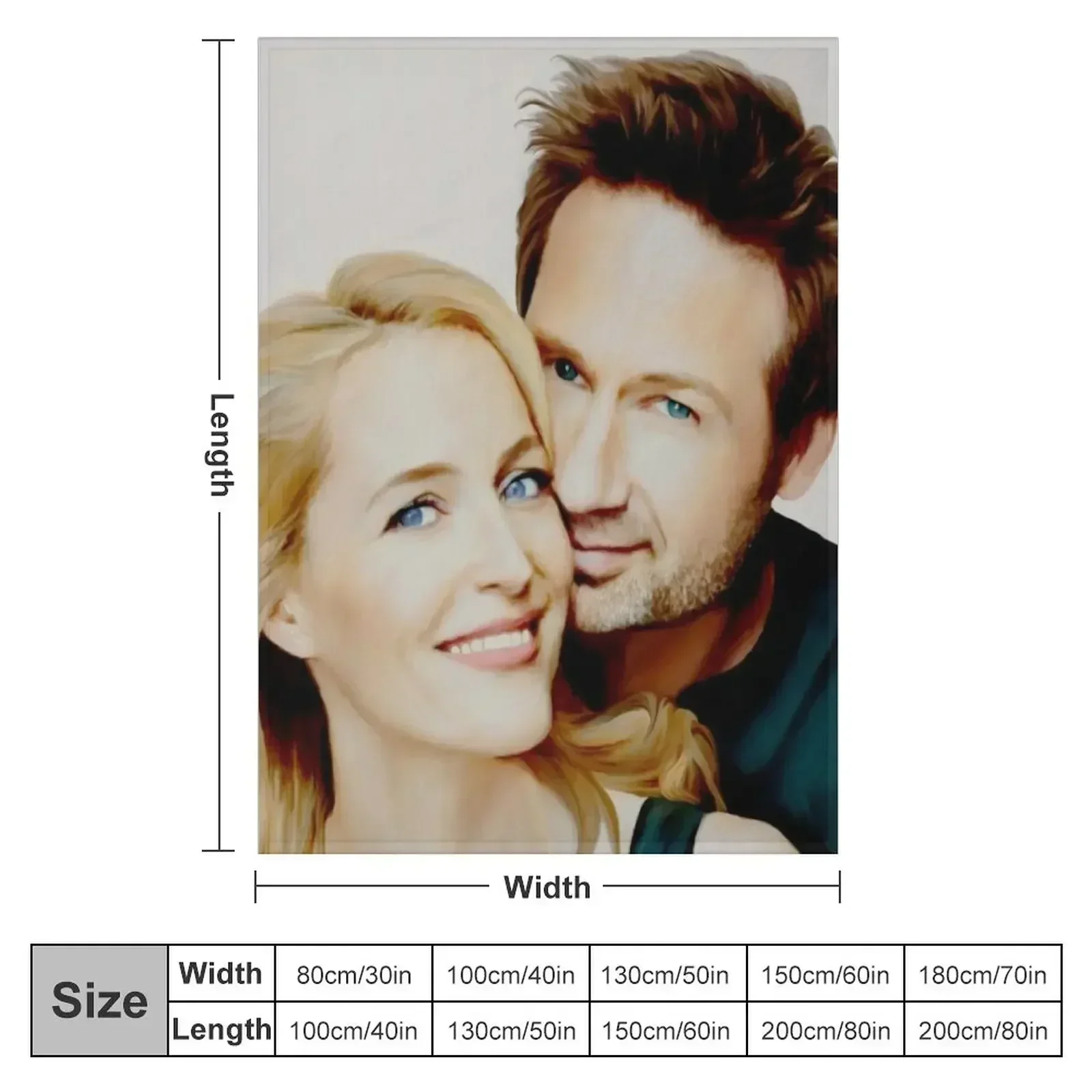 Gillian and David painting Throw Blanket couch cozy soft plush fuzzy picnic outdoor blanket