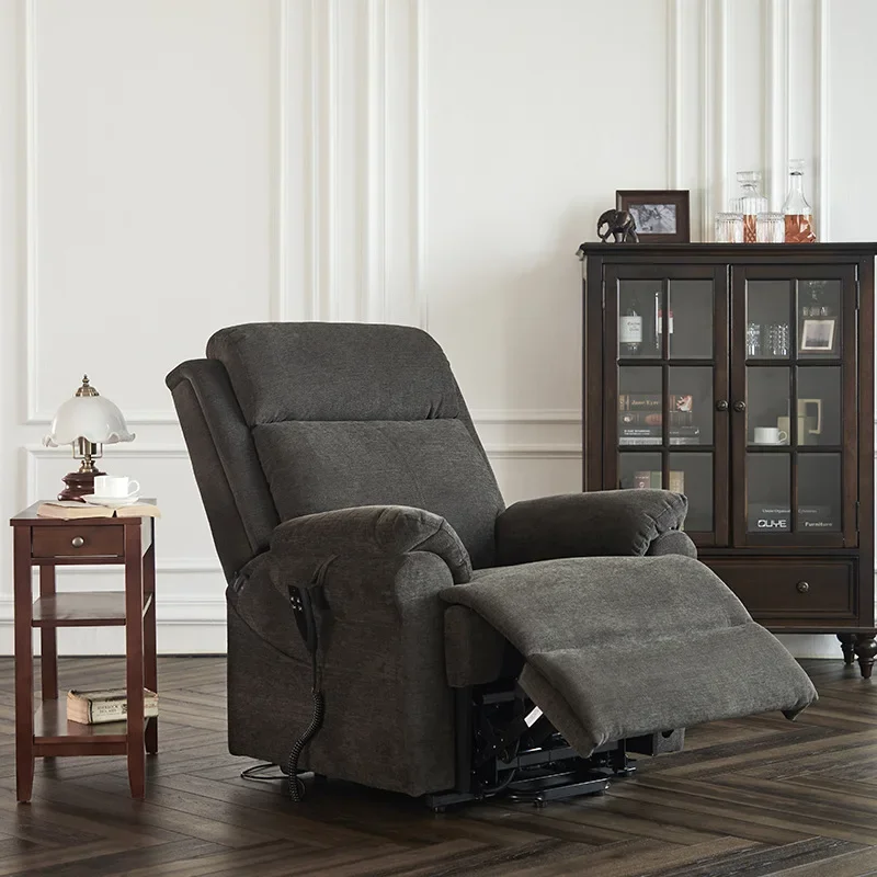 Living room Multi-function Microfiber Fabric single electric leisure massage heating  rocking Lift Recliner Chair