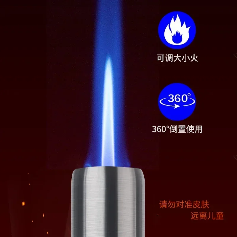 2024 HONEST Torch Spray Gun New Metal Windproof Jet Flame Gas Lighter Portable Kitchen Outdoor BBQ Turbine Igniter