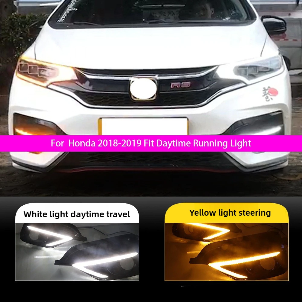 

For 2018-2019 Honda Fit RS (GK5) | LED DRL Fog Lights w/ Sequential Turn Signals | RS Trim Exclusive