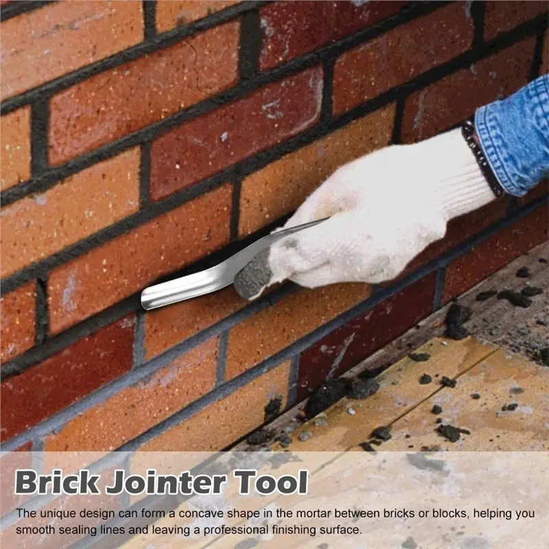 BHTS-Brick Jointer Tools For Masonry, 2 Pcs Double Ended Brick Jointer, For Masonry(1/2