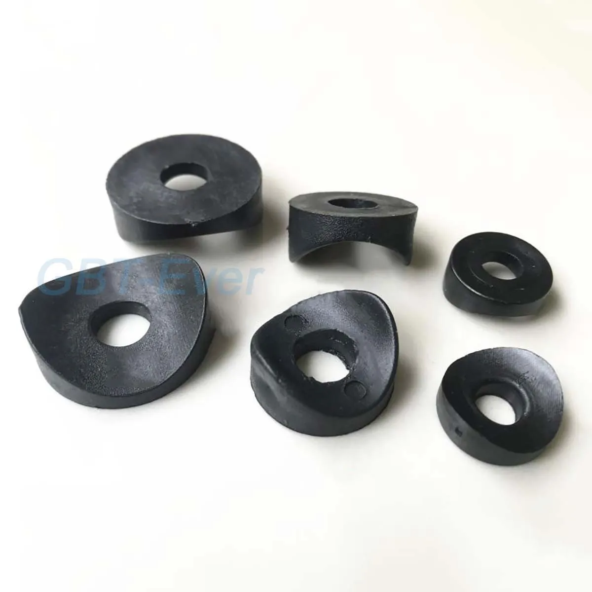 10-100Pcs Duckbill Spacer Dia 16/19/25mm Bore 6/8mm Hollow Joint Round Tube Chair Fastening Washer Piece Plastic Curved Spacer